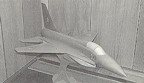 The Mikoyan  Izdeliye 33 (Izd 33) LFI light fighter concept.
