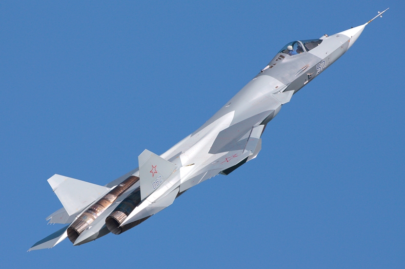 The Sukhoi PAK FA is a large advanced stealth fighter now in development.