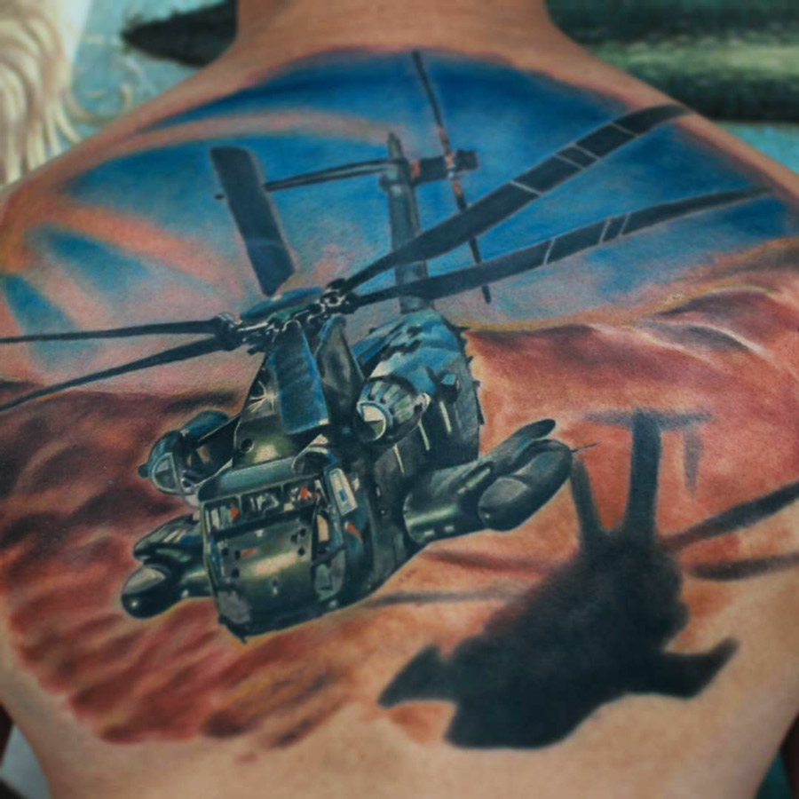 Discover 171+ helicopter tattoo super hot